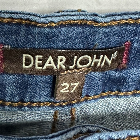 Dear John Jeans SZ 27 27x29 American Standard Women's Blue Skinny Modern Luxury - Picture 2 of 5